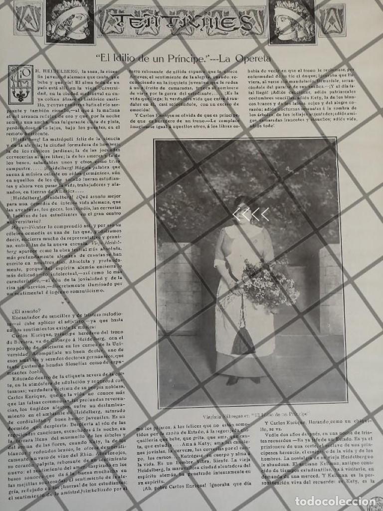 Collezionismo di affissi: AFICHE ANTIGUO VIRGINIA FABREGAS Y BALTAZAR BANQUELLE 1910