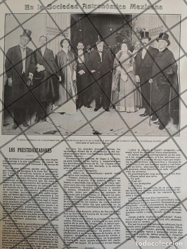 Collezionismo di affissi: AFICHE ANTIGUO. LA SOCIEDAD ASTRONOMICA MEXICANA 1910