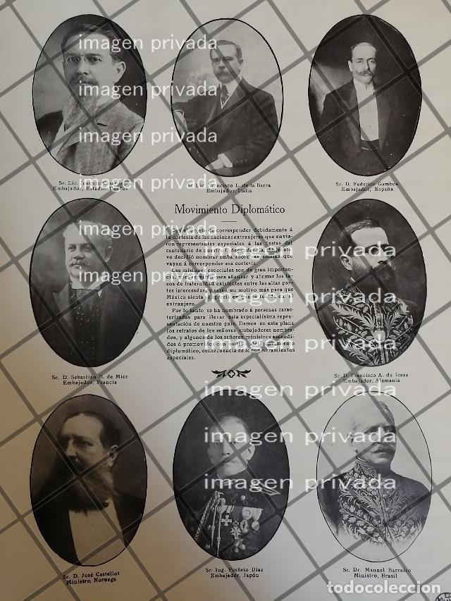 Collezionismo di affissi: AFICHE ANTIGUO. CUERPO DIPLOMATICO DE 1910