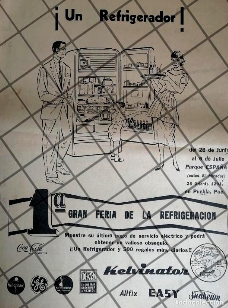 Collezionismo di affissi: CARTEL PUBLICITARIO RETRO 1 FERIA DE LA REGRIGERACION 1958