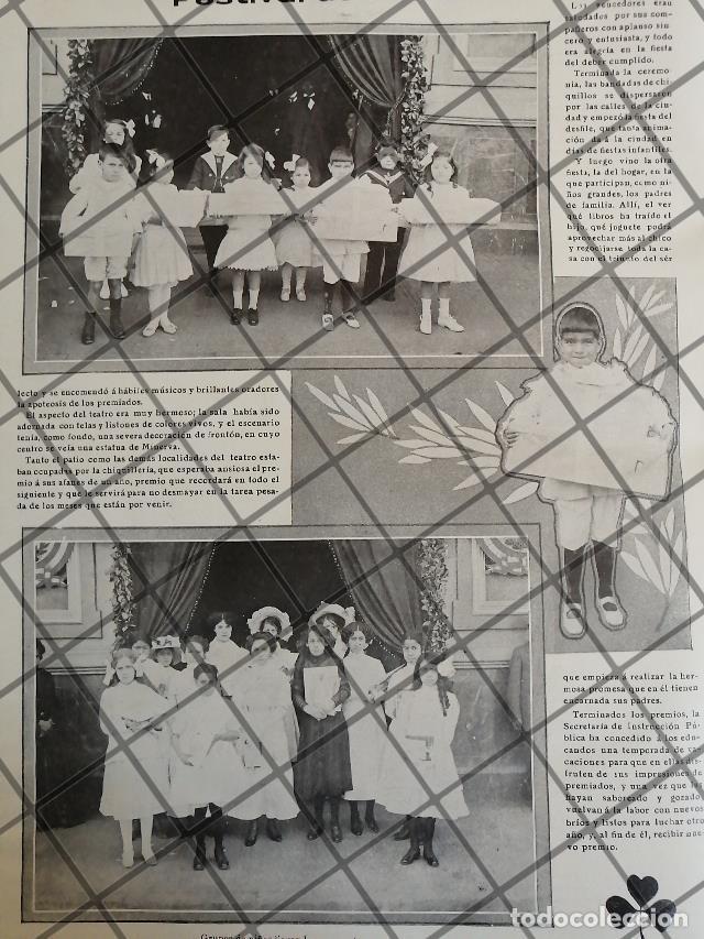 Collezionismo di affissi: AFICHE ANTIGUO. PREMIOS A NI&Ntilde;OS EN EL TEATRO ARBEU 1910