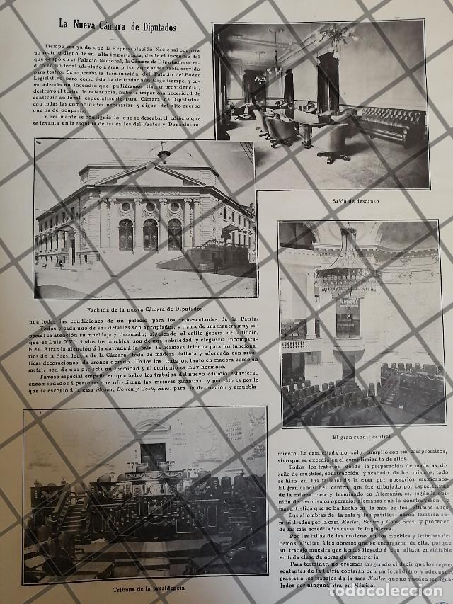 Collezionismo di affissi: AFICHE ANTIGUO. INAUGURAN CAMARA DE DIPUTADOS 1910