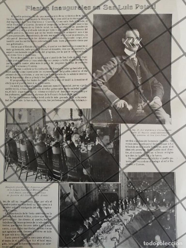 Collezionismo di affissi: AFICHE ANTIGUO HONORES A JOSE ESPINOSA CUEVAS 1910 S.L.P.