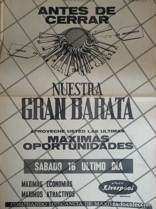 Collezionismo di affissi: PUBLICIDAD RETRO TIENDA LIVERPOOL 1969 /102 T. POSTER RV