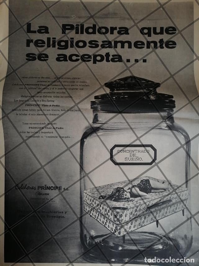 Collezionismo di affissi: CARTEL PUBLICITARIO RETRO. COLCHONES PRINCIPE 1969