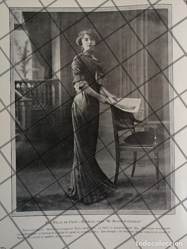 Sammeln von Plakaten: CARTEL ANTIGUO 1910 VESTIDOS DE LUJO CASA FELIX DE PARIS 2