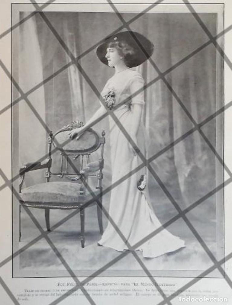 Sammeln von Plakaten: CARTEL ANTIGUO 1910 VESTIDOS DE LUJO CASA FELIX DE PARIS 7