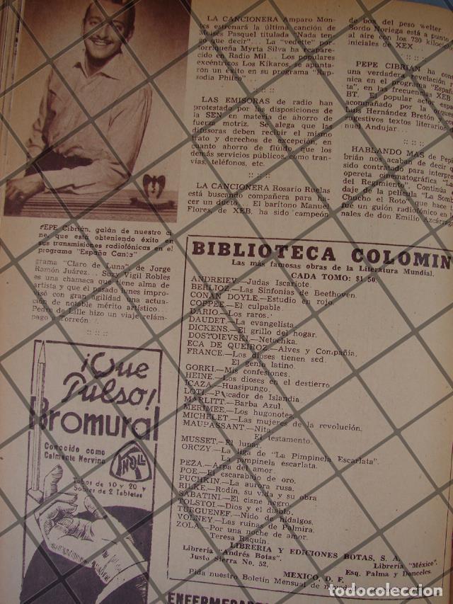 Sammeln von Plakaten: AFICHE ANTIGUO ACTOR PEPE CIBRIAN Y OTRAS NOTAS 1944