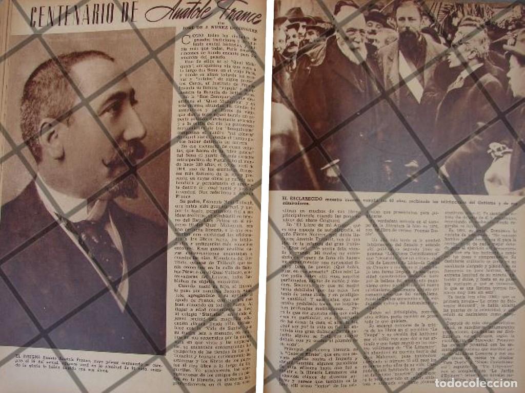 Poster collecting: AFICHE ANTIGUO EL CENTENARIO DE ANATOLE FRANCE 1944