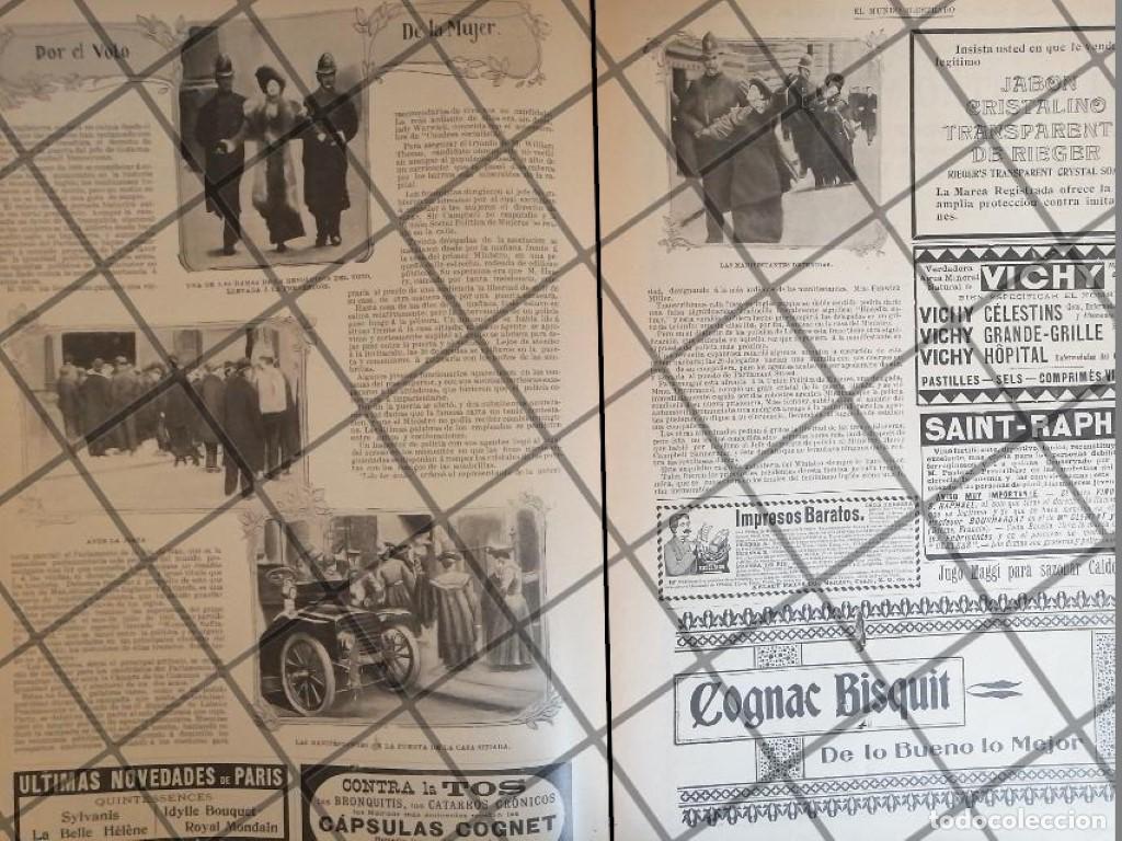 Coleccionismo de carteles: AFICHE ANTIGUO FLORENCE MILLER Y EL VOTO DE LA MUJER 1906