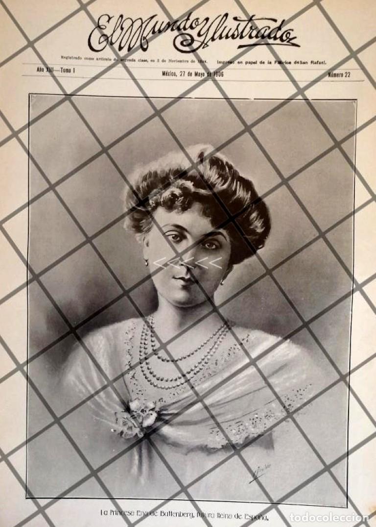 Coleccionismo de carteles: PORTADA ANTIGUA PRINCESA VICTORIA E. BATTENBERG 1906