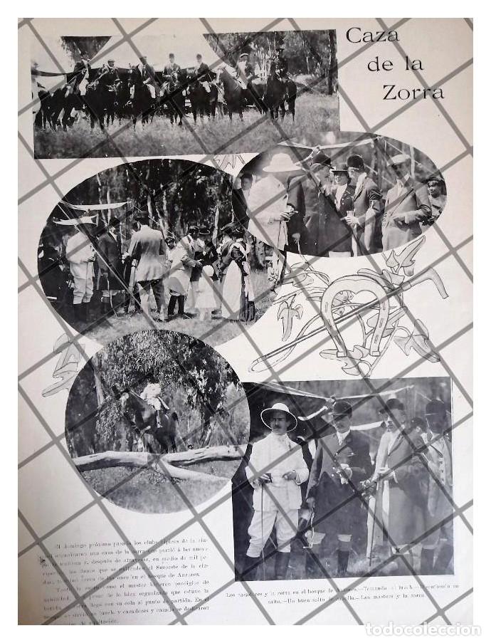 Coleccionismo de carteles: AFICHE RETRO EJERICIOS HIPICOS EN ANZURES 1911 - Foto 1