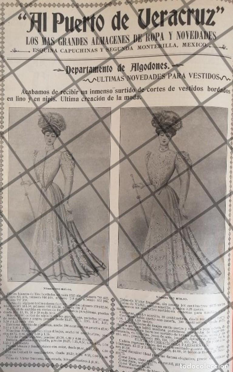 Coleccionismo de carteles: PUBLICIDAD ANTIGUA TIENDA EL PUERTO DE VERACRUZ 1906 /30