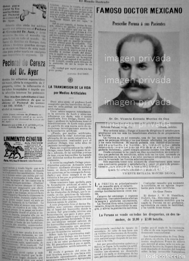 Coleccionismo de carteles: CARTEL PUBLICITARIO ANTIGUO Y VICENTE ESTRADA MONTES 1910