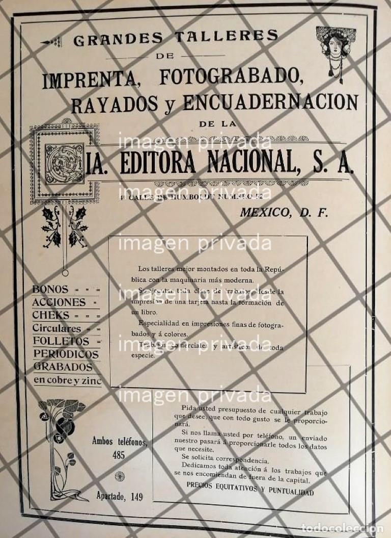 Coleccionismo de carteles: CARTEL ANTIGUO IMPRENTA CIA EDITORA NACIONAL S.A 1910 RARO