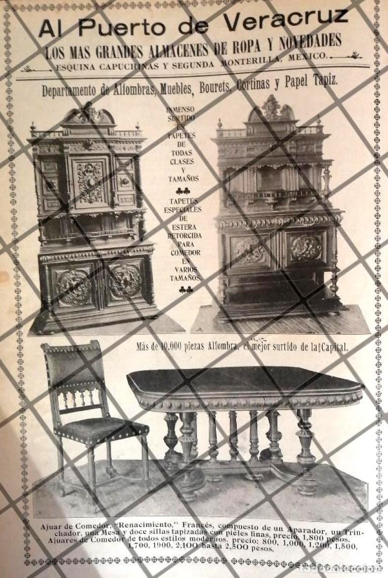 Coleccionismo de carteles: PUBLICIDAD ANTIGUA TIENDA EL PUERTO DE VERACRUZ 1906 /31