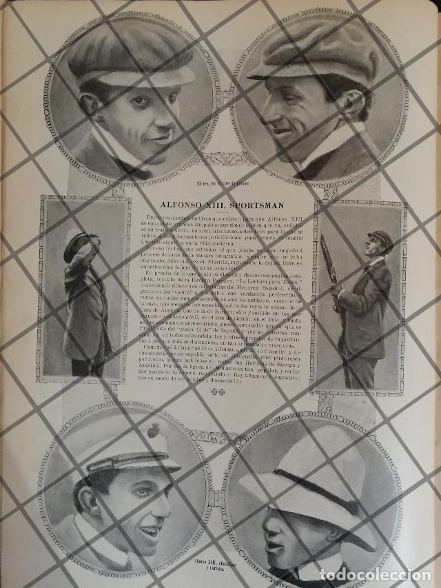 Coleccionismo de carteles: AFICHE ANTIGUO EL REY ALFONSO XIII. SPORTSMAN 1906