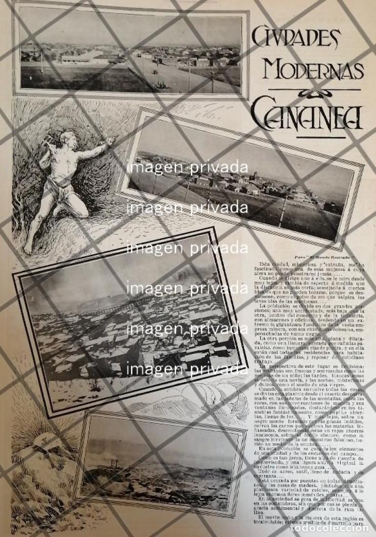 Collezionismo di affissi: AFICHE ANTIGUO LA CIUDAD DE CANANEA, SONORA 1907