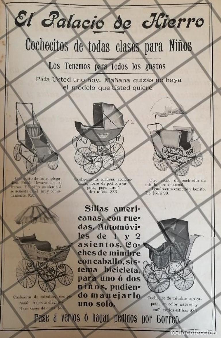 Collezionismo di affissi: CARTEL ANTIGUO CARRIOLAS DEL PALACIO DE HIERRO 1907