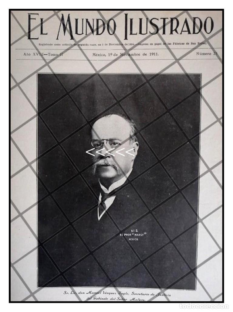 Collezionismo di affissi: PORTADA ANTIGUA LIC. MANUEL VAZQUEZ TAGLE 1911