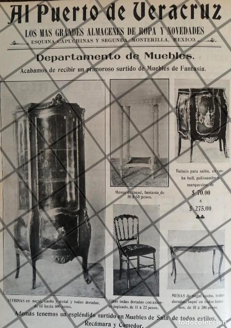 Collezionismo di affissi: PUBLICIDAD ANTIGUA TIENDA EL PUERTO DE VERACRUZ 1906 /32