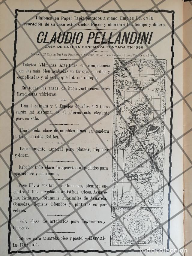Collezionismo di affissi: CARTEL ANTIGUO TIENDA LA CASA CLAUDIO PELLANDINI 1910 -33