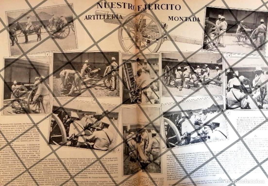 Collezionismo di affissi: AFICHE ANTIGUO EJERCITO MEXICANO, ARTILLERIA MONTADA 1907