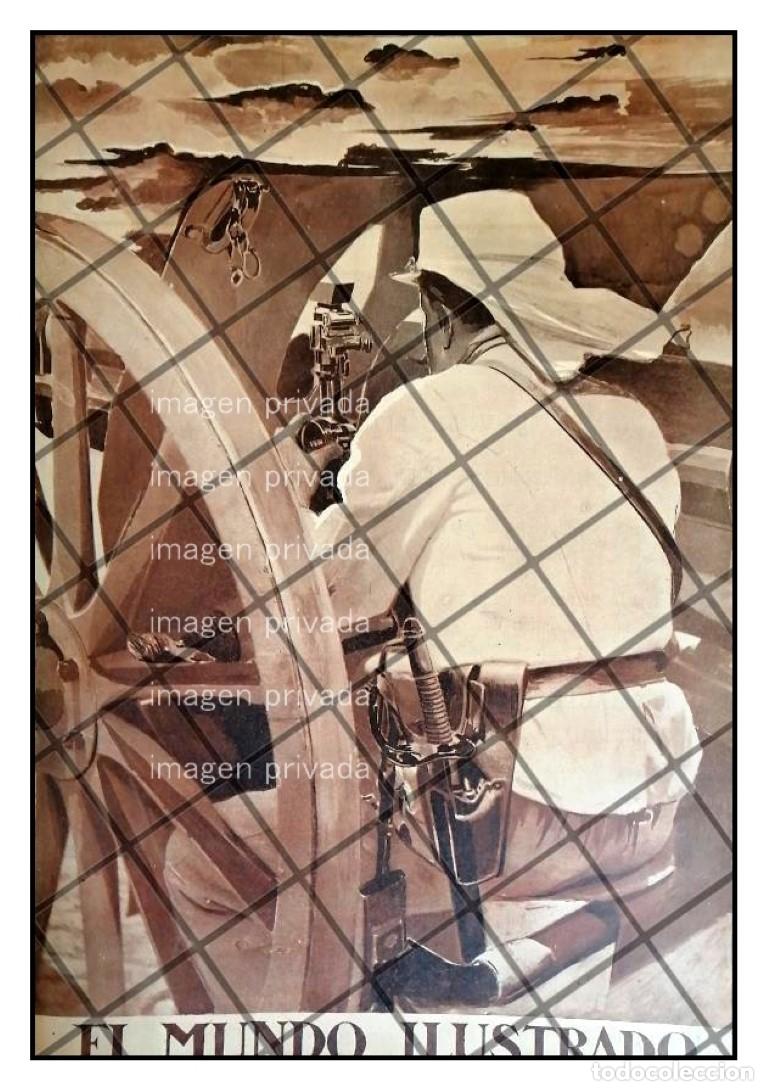 Collezionismo di affissi: PORTADA ANTIGUA 1907 SOLDADO MEXICANO ARTILLERO 1907