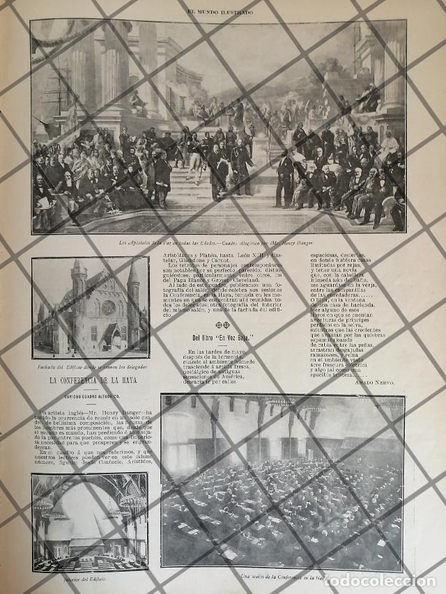 Collezionismo di affissi: AFICHE ANTIGUO 2DA CONFERENCIA DE PAZ DE LA HAYA 1907