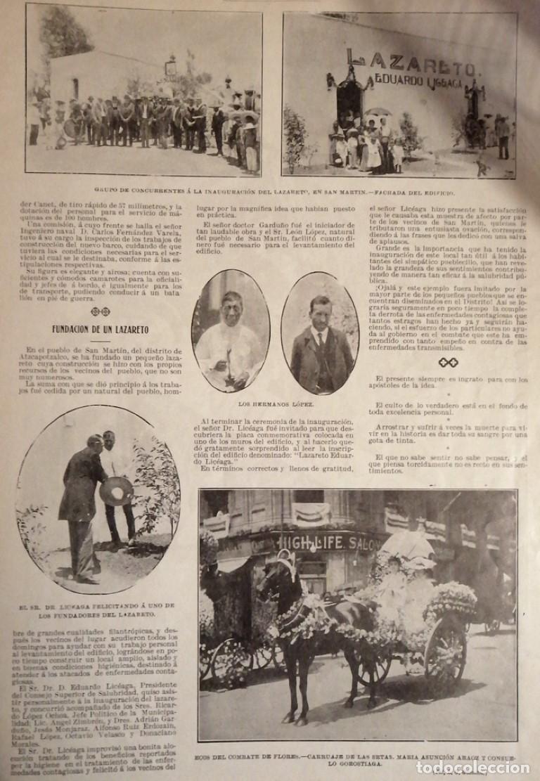 Collezionismo di affissi: AFICHE ANTIGUO CONSTRUYEN LAZARERO. ATZCAPOTZALCO 1906