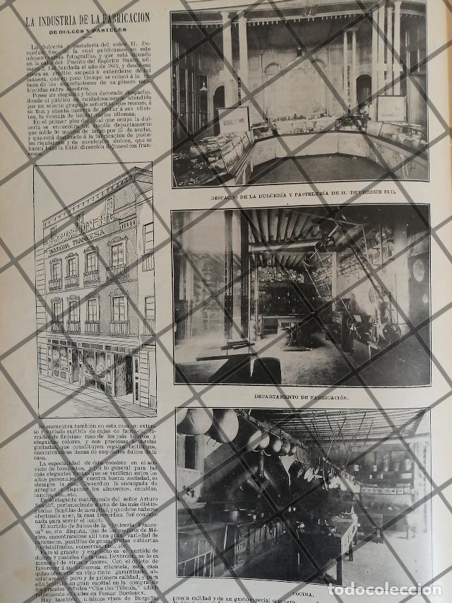 Collezionismo di affissi: AFICHE ANTIGUO FABRICA DE DULCES DEVERDUN 1906