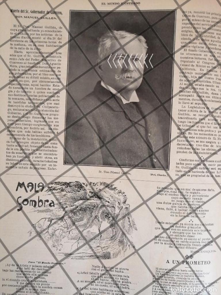 Collezionismo di affissi: AFICHE ANTIGUO MUERE. DON. MANUEL GUILLEN MORENO 1907 Y MAS