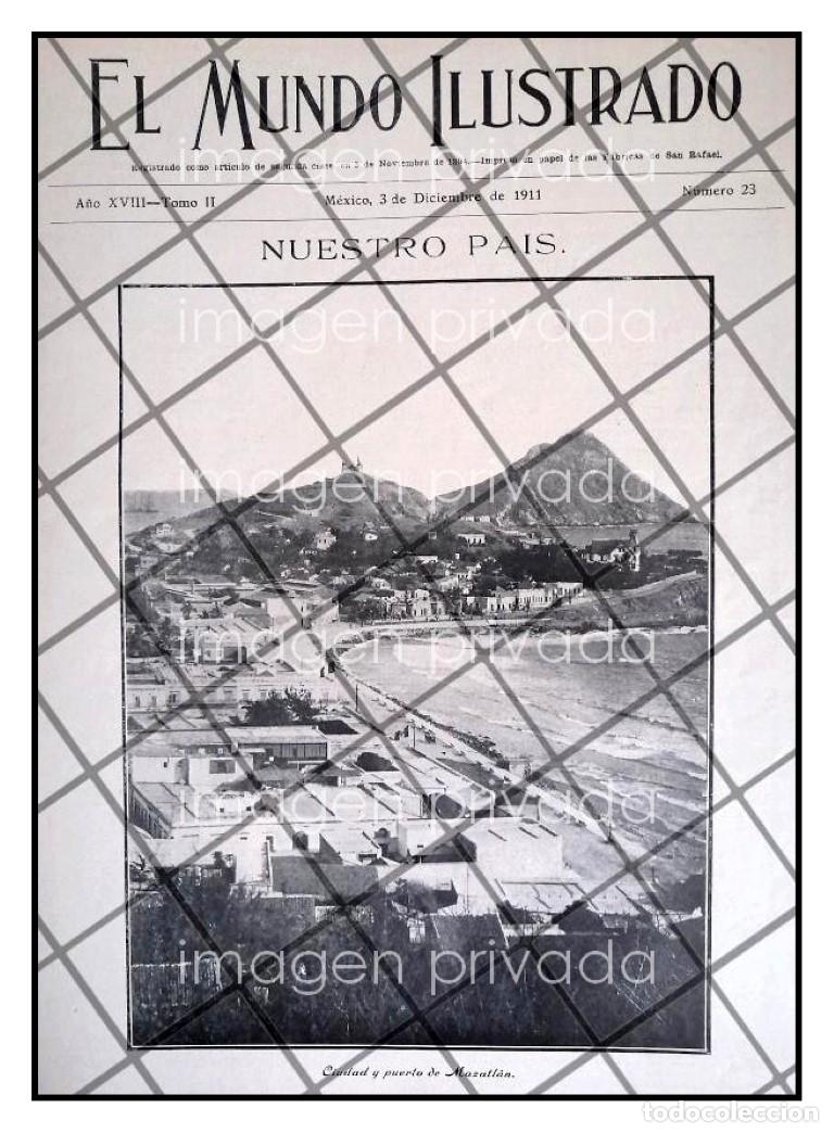 Collezionismo di affissi: PORTADA ANTIGUA 1911 PUERTO DE MAZATLAN 1911 *R