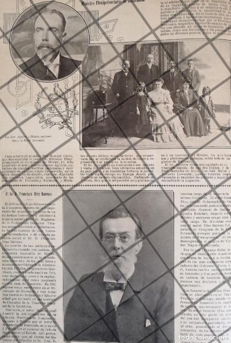 Sammeln von Plakaten: AFICHE ANTIGUO MUERE FRANCISCO DIEZ BARROSO 1907 Y MAS