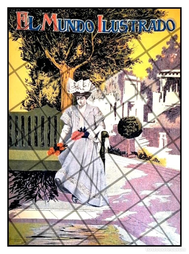 Sammeln von Plakaten: PORTADA ANTIGUA ARTISTICA 1907 LA ALAMEDA CDMX