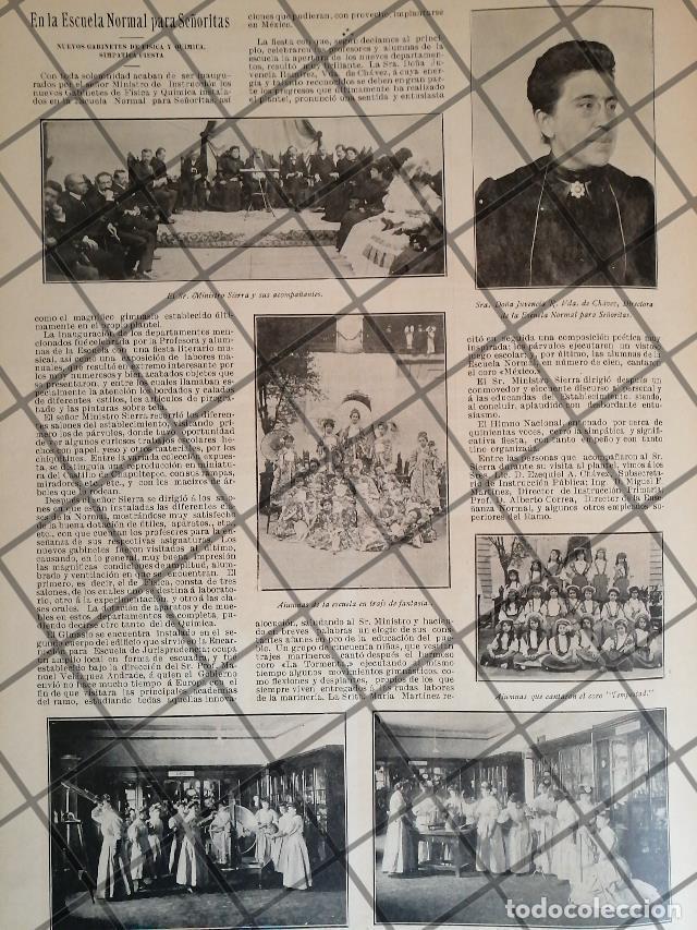 Sammeln von Plakaten: AFICHE ANTIGUO ESCUELA NORMAL PARA SE&Ntilde;ORITAS 1907