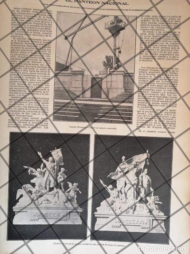 Sammeln von Plakaten: AFICHE ANTIGUO EL PANTEON NACIONAL 1907 Y SUS MONUMENTOS