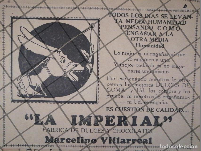 Sammeln von Plakaten: AFICHE ANTIGUO FABRICA DULCES Y CHOCOLATES LA IMPRERIAL 1929
