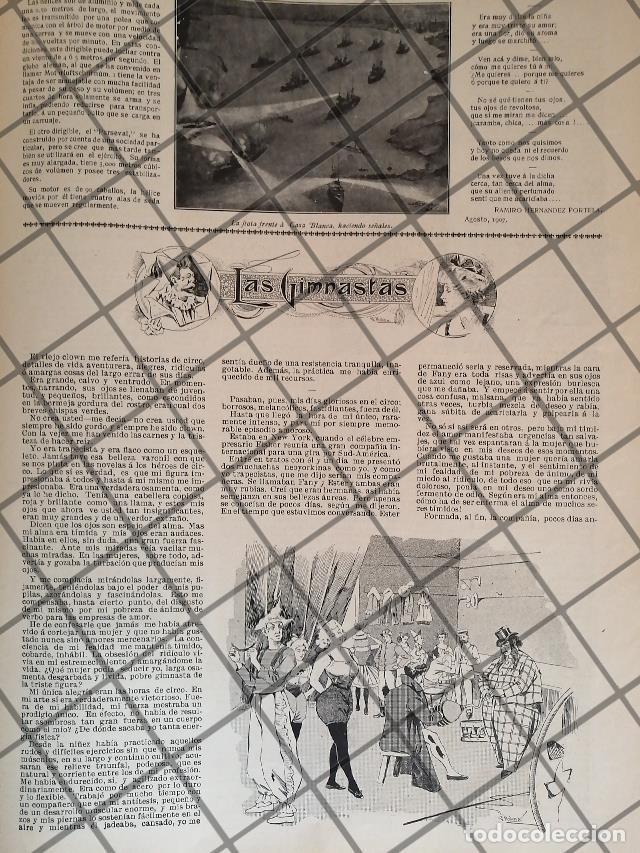Sammeln von Plakaten: AFICHE ANTIGUO LOS GIMNASTAS DE CIRCO 1907 /RARO
