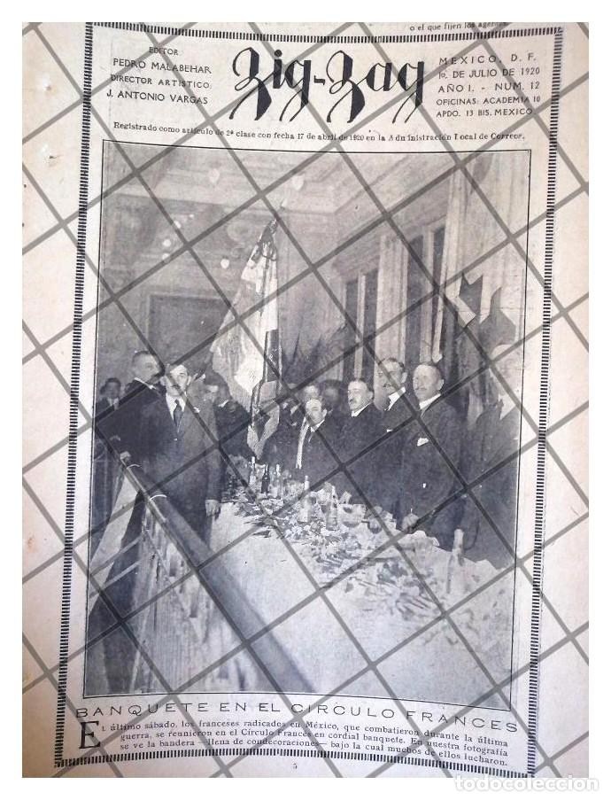Sammeln von Plakaten: AFICHE ANTIGUO BANQUETE EN EL CIRCULO FRANCES 1920