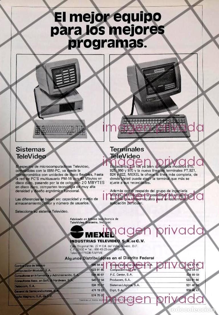 Sammeln von Plakaten: CARTEL PUBLICITARIO RETRO MEXEL. INDUSTRIAS TELEVIDEO S.A 85