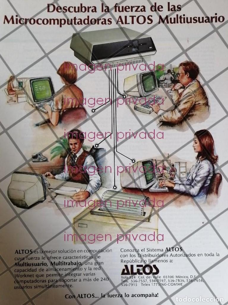 Sammeln von Plakaten: CARTEL PUBLICITARIO RETRO INFORMATICA ALTOS S.A 1985