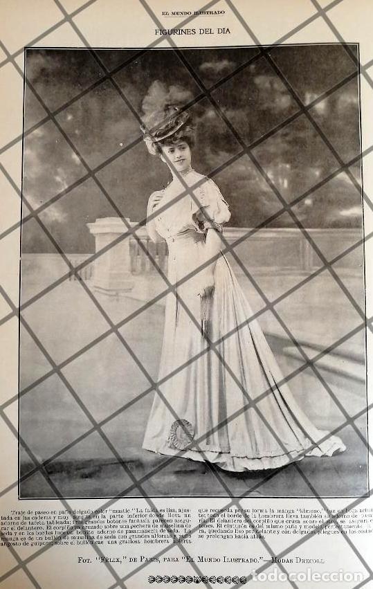 Sammeln von Plakaten: CARTEL PUBLICITARIO ANTIGUO 1907 VESTIDOS DE CASA DRECOLL