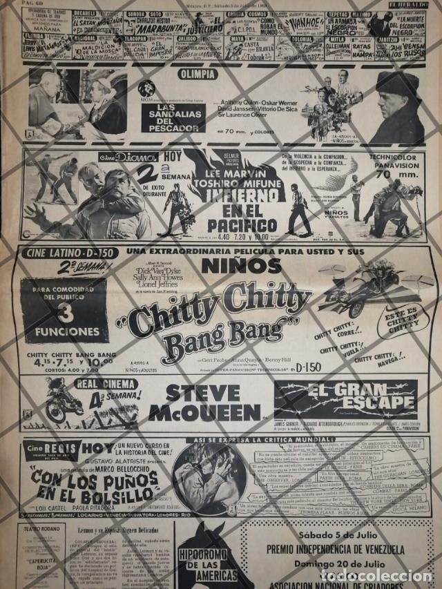 Sammeln von Plakaten: CARTELERA DE CINE RETRO CHITTY CHITTY BAN BANG Y MAS JUL 1969