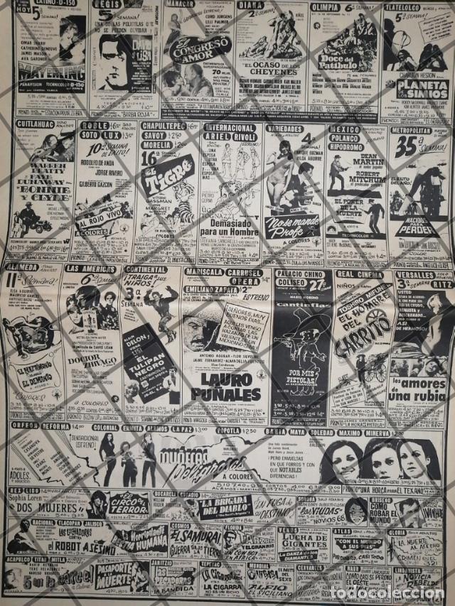 Sammeln von Plakaten: CARTELERA DE CINE RETRO 15 marzo 1969