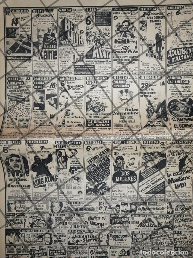 Sammeln von Plakaten: CARTELERA DE CINE VINTAGE 31 ENERO 1969 V