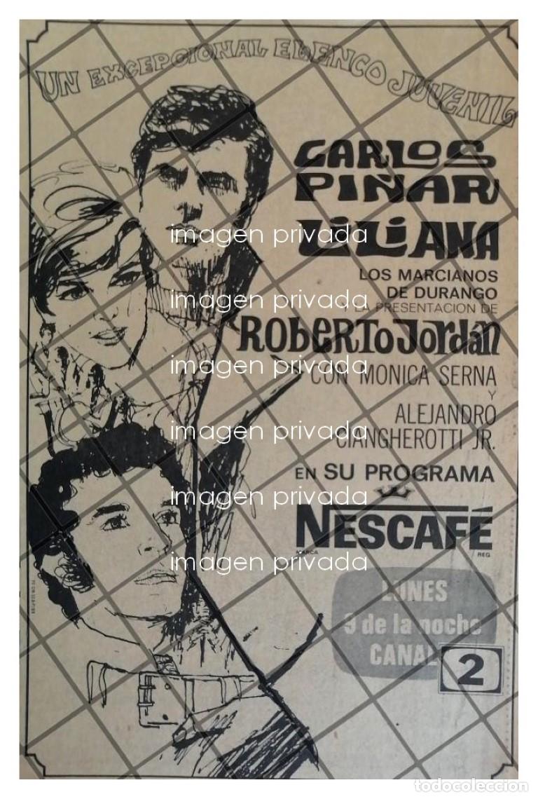 Sammeln von Plakaten: PUBLICIDAD RETRO TELEVISA. PROGRAMA NESCAFE 1969