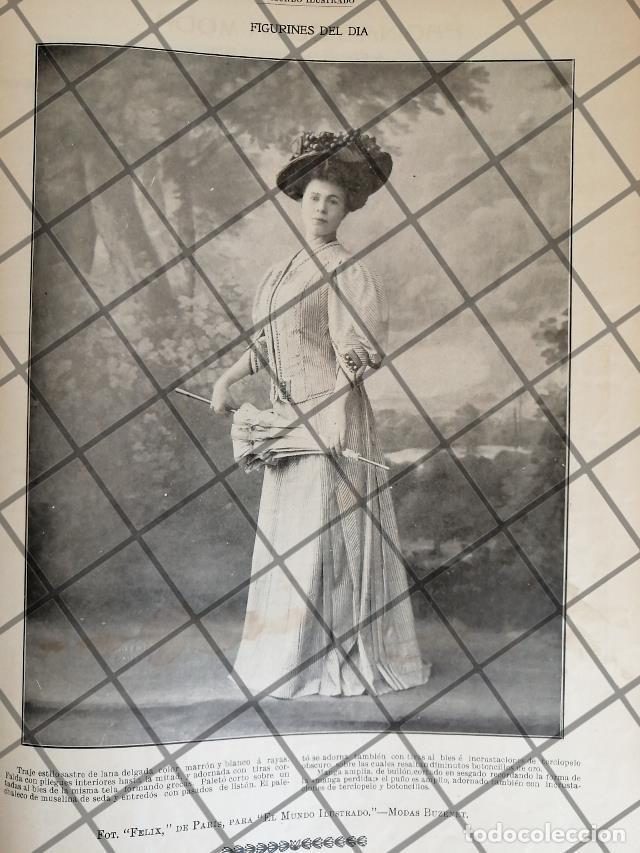Sammeln von Plakaten: CARTEL PUBLICITARIO ANTIGUO VESTIDOS. MODAS BUZENET 1907