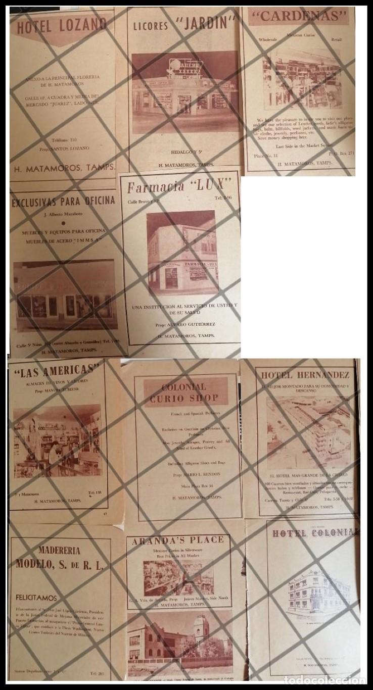 Sammeln von Plakaten: 11 AFICHES RETRO PUBLICIDAD ANTIGUA DE MATAMOROS 1940s