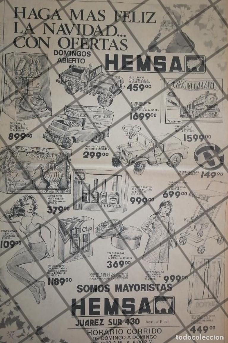 Sammeln von Plakaten: CARTEL ANTIGUO TIENDAS HEMSA MONTERREY 1984